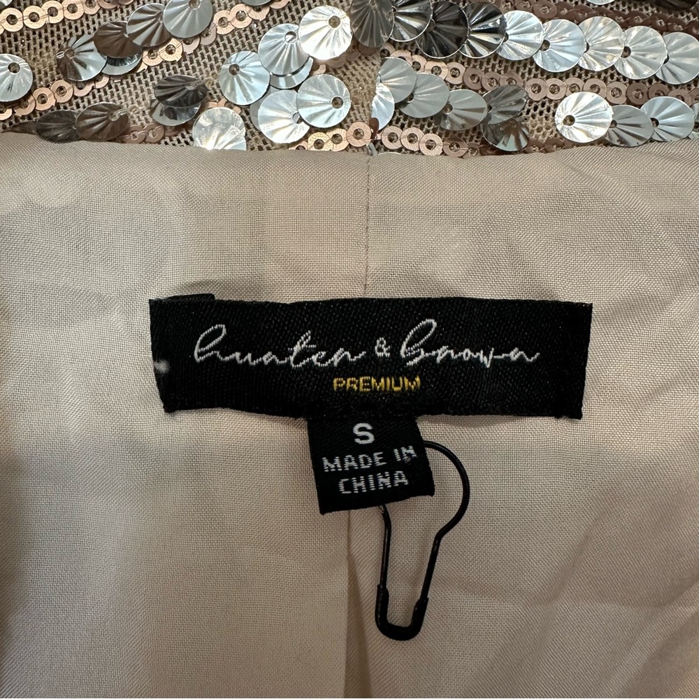 Hunter & Brown Sequin Silver Jacket - image 5